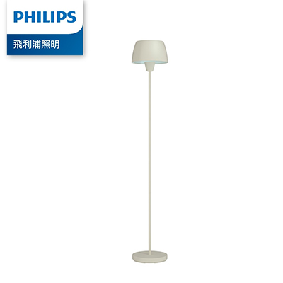 Philips 飛利浦 44102 Halo氛圍落地燈-燕麥灰 + Wiz燈泡 組合 PW014-SP